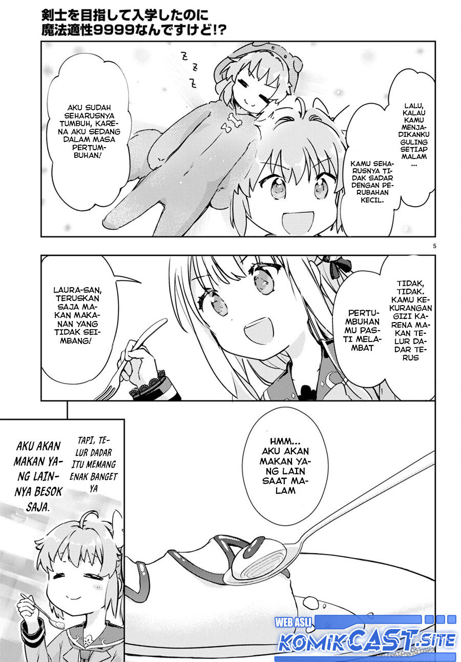 Kenshi wo Mezashite Nyuugaku shita no ni Mahou Tekisei 9999 nan desu kedo!? Chapter 60 Bahasa Indonesia